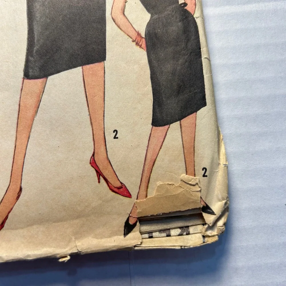 Simplicity Vintage 1960's Pattern #3882 Jr/Misses One Piece Dress/Jacket Size 14